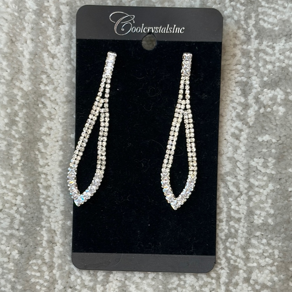 Crystal drop earrings - Picture 1 of 2